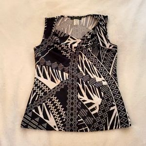 EUC virtually new deco tribal top Sz S